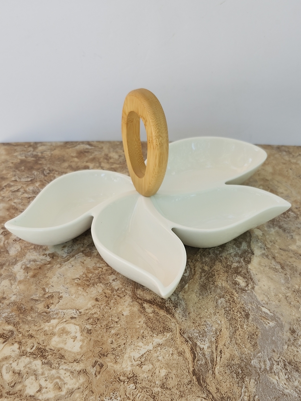 BRANDANI ITALIAN PORCELAIN DIVIDED SERVING DISH